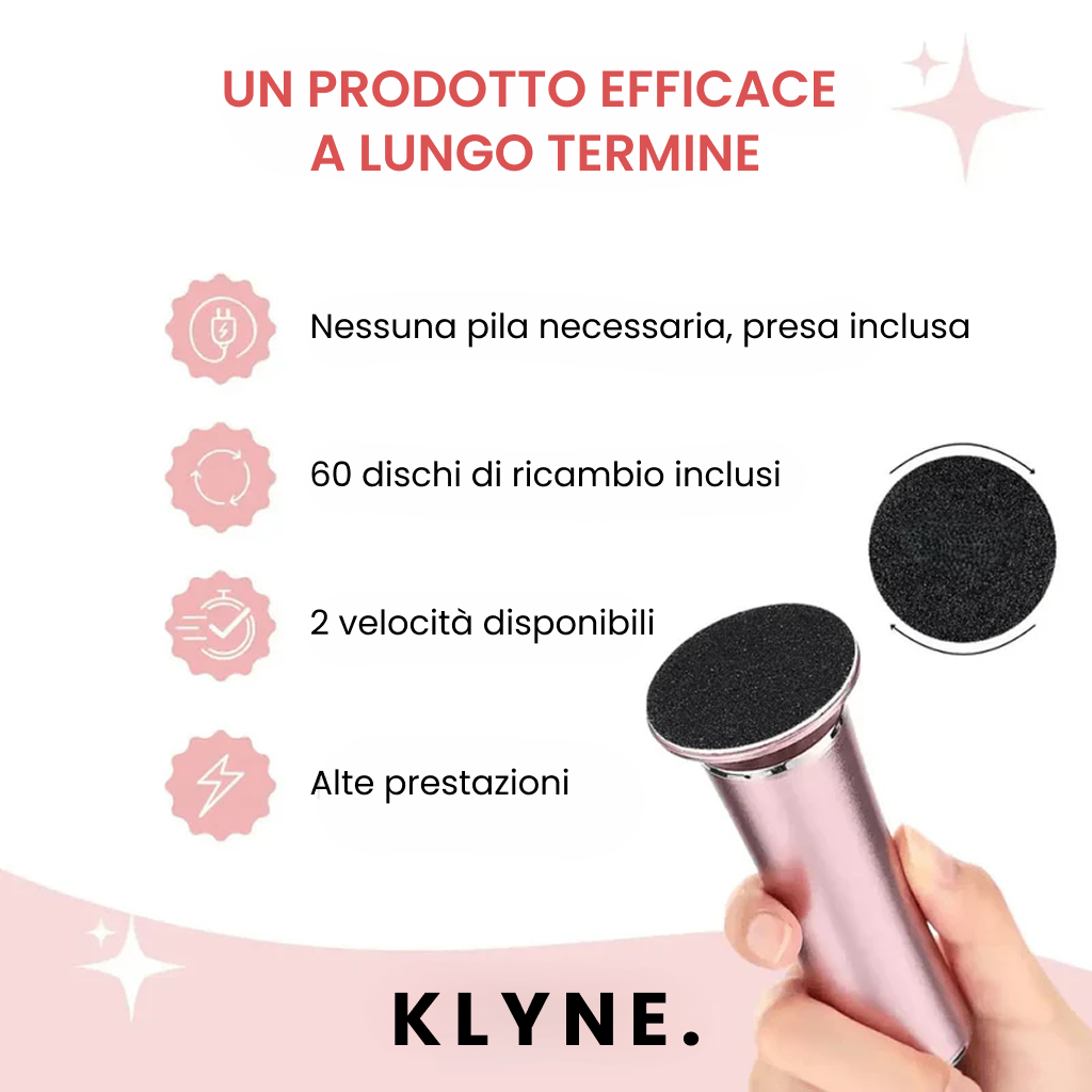 Lima Elettrica Piedi Professionale + 60 Dischi di Ricambio GRATIS