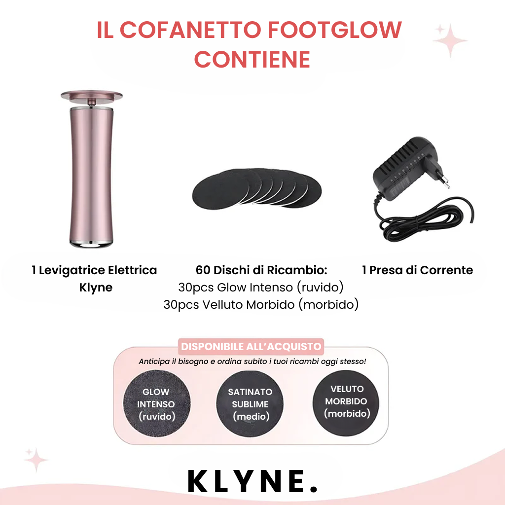 Lima Elettrica Piedi Professionale + 60 Dischi di Ricambio GRATIS